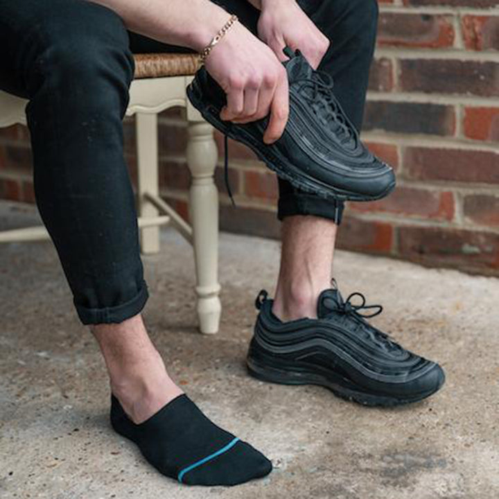 Black "No-Show" Bamboo Socks