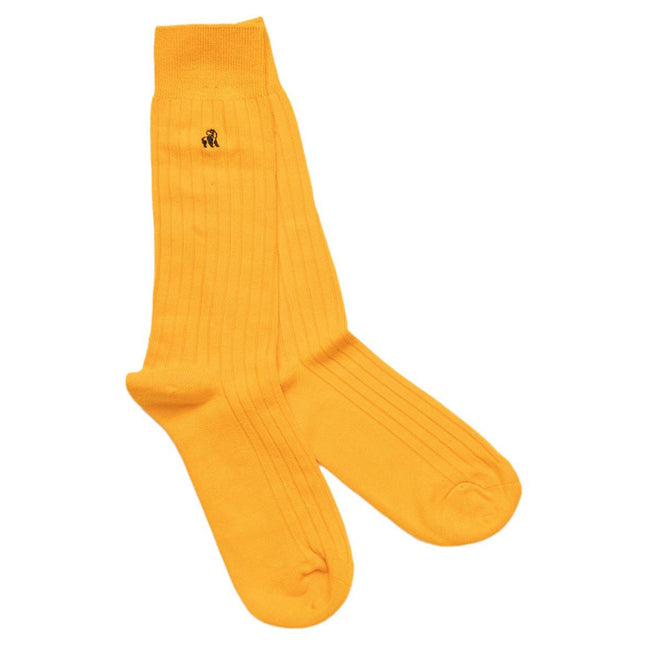 Womens Bamboo Socks - Bumblebee Yellow Bamboo Socks