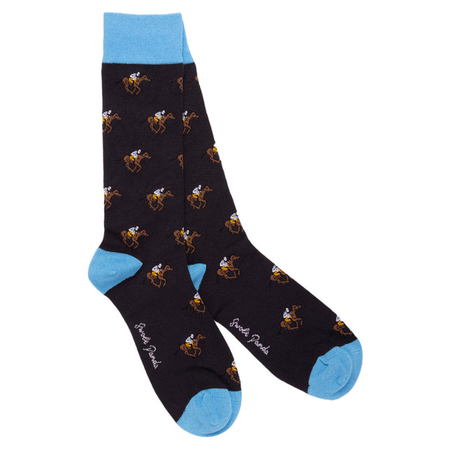 Funky Mens Socks - Racehorse Bamboo Socks