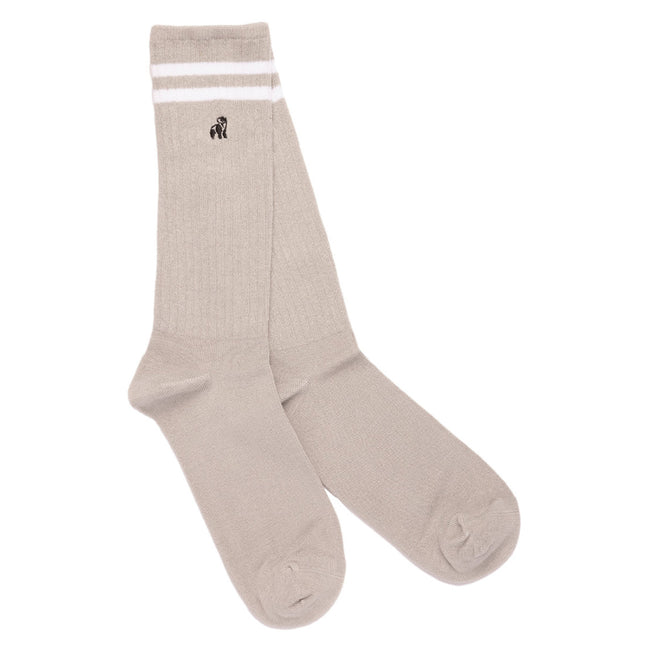 New Bamboo Sock Collection - Light Grey Athletic Bamboo Socks