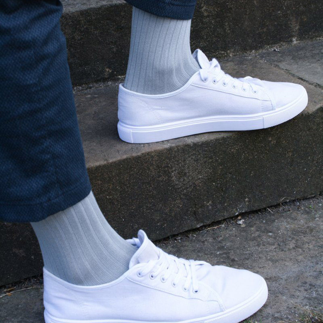 Light Grey Bamboo Socks