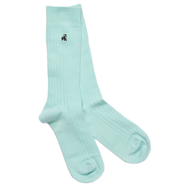 Wedding socks - Mint Bamboo Socks