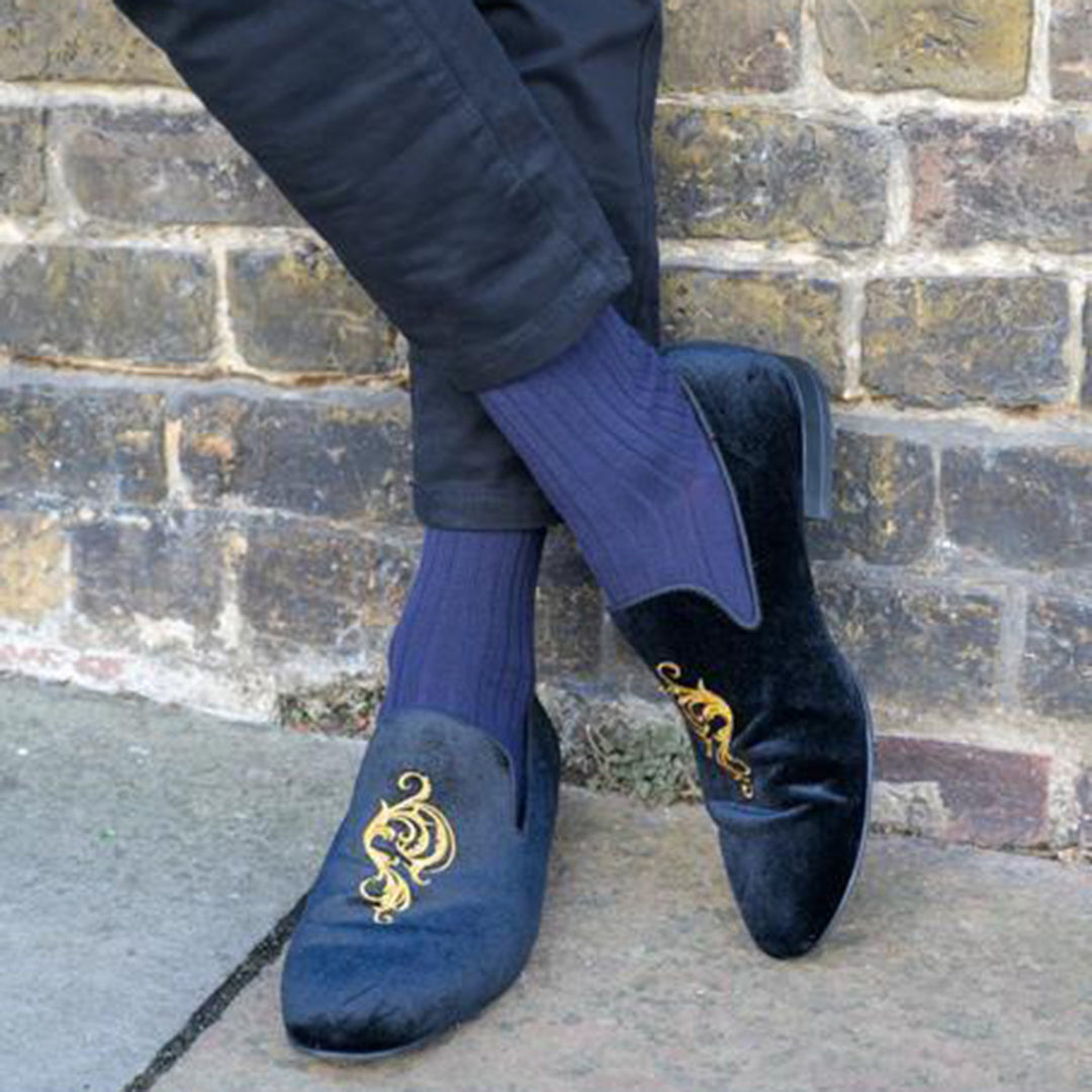 Navy Bamboo Socks