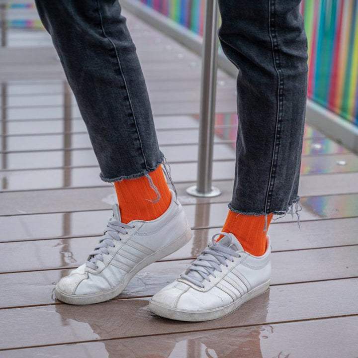 Orange Bamboo Socks