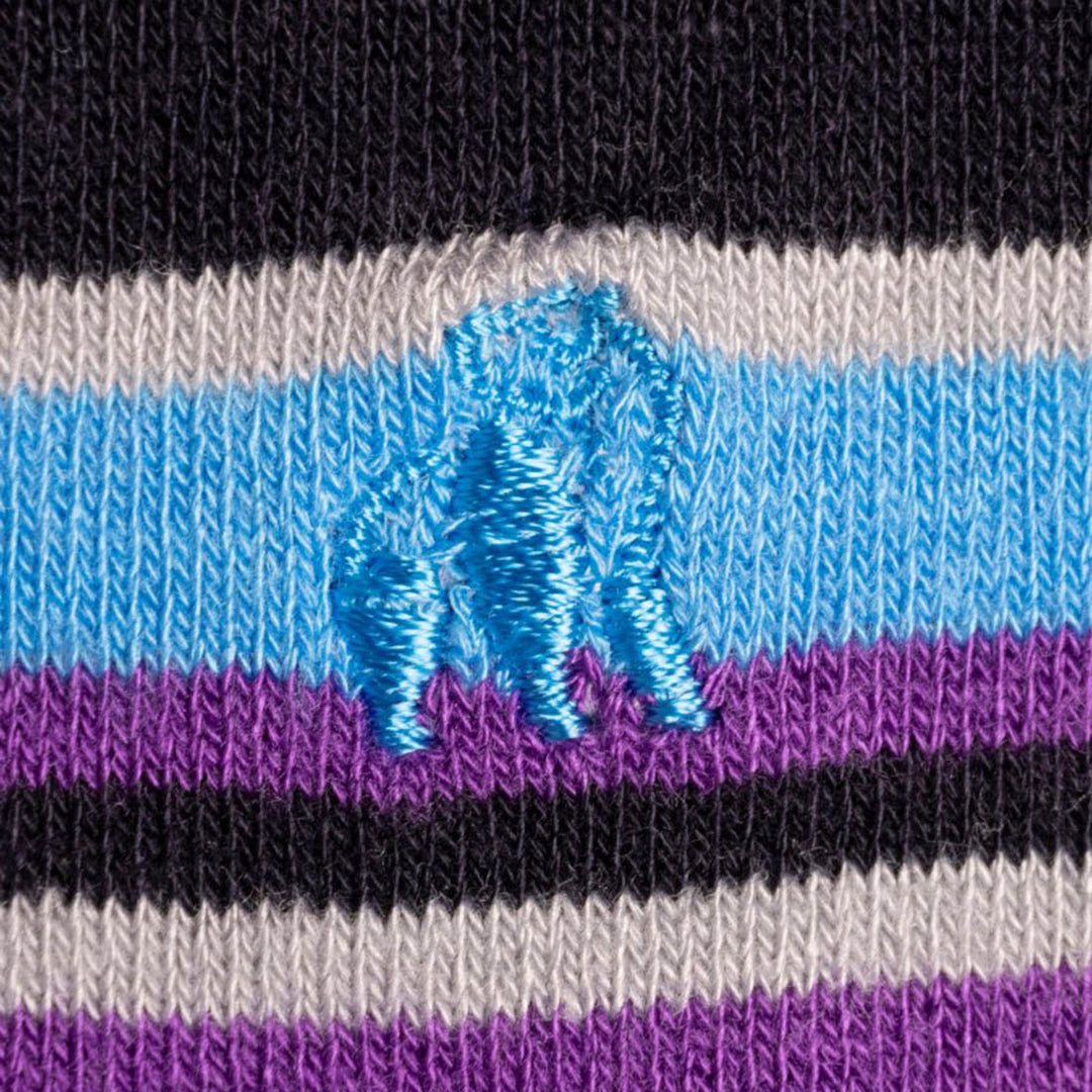 Purple and Blue Striped Bamboo Socks