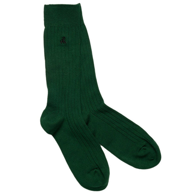 Extra Large Bamboo Socks - Racing Green Bamboo Socks