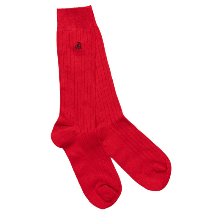 Red Bamboo Socks