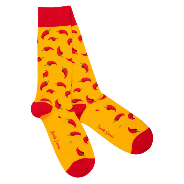 Gifts for Him - Red Chilli Pepper Bamboo Socks