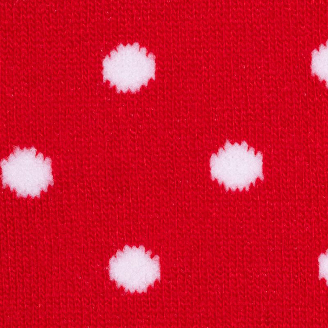 Red Polka Dot Bamboo Socks