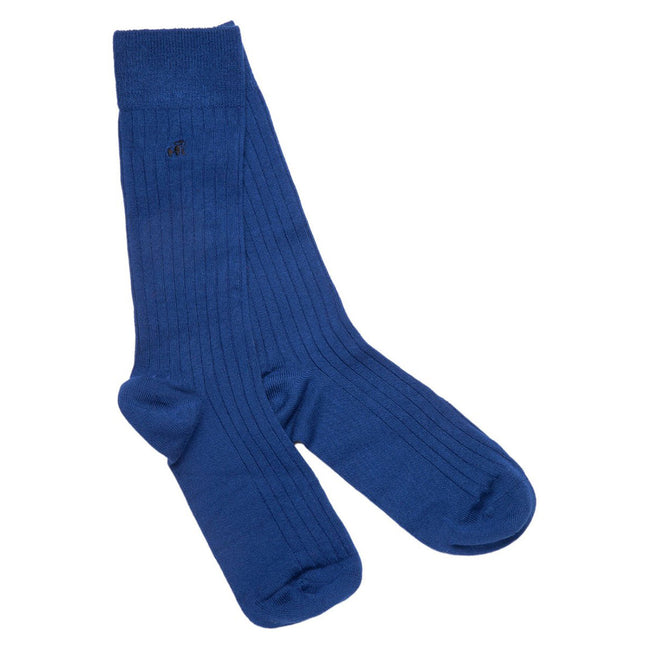 Gifts for Him - Royal Blue Bamboo Socks