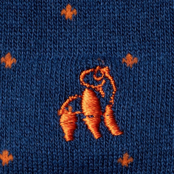 Spotted Orange Bamboo Socks