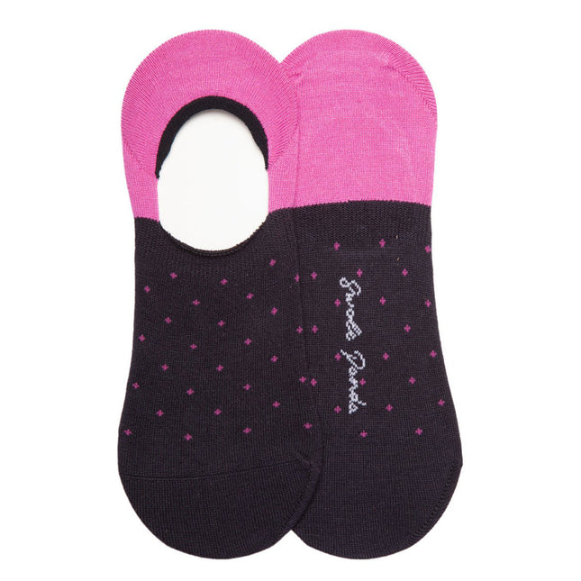 Womens Bamboo Socks - Spotted Pink 