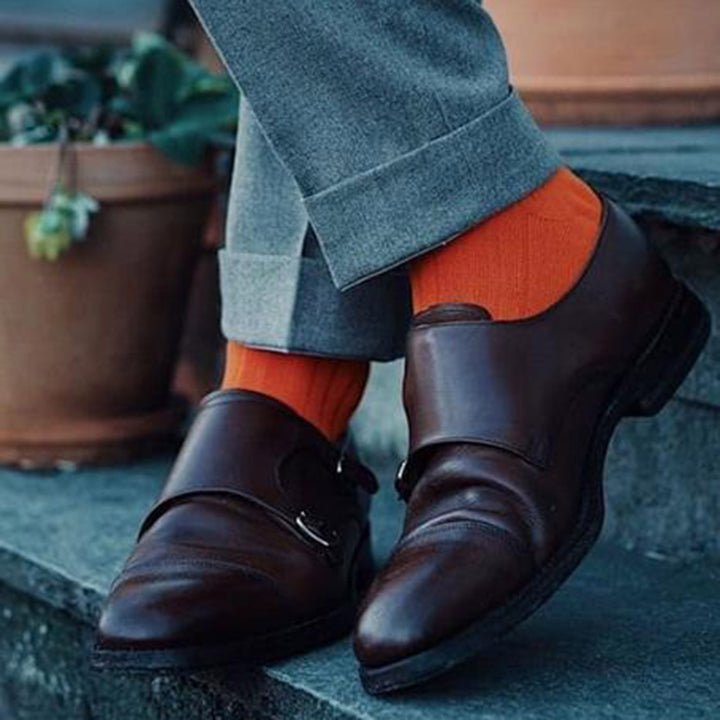 Tangerine Orange Bamboo Socks