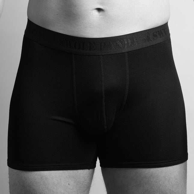 Swole Panda Gift Guide - Bamboo Boxers - Black / Black Band