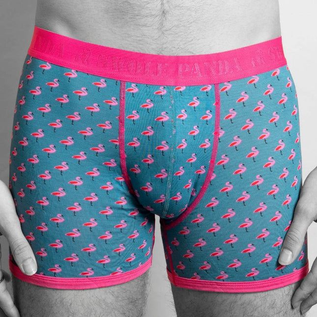 Bamboo Underwear - Bamboo Boxers - Flamingos