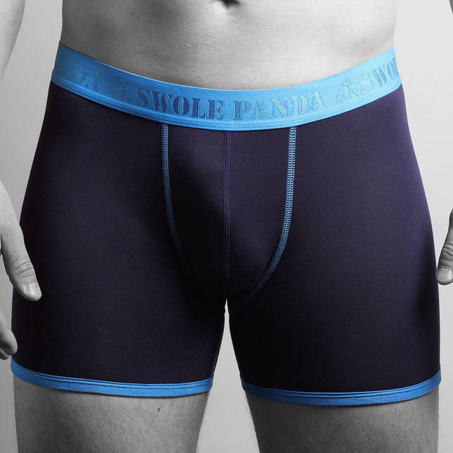 Swole Panda Gift Guide - Bamboo Boxers - Navy / Blue Band