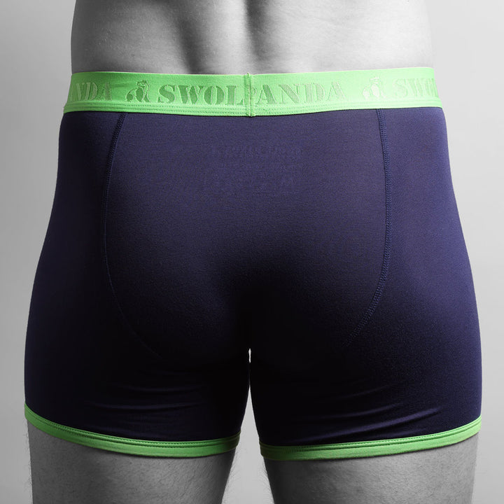 Bamboo Boxers - Navy / Green Band