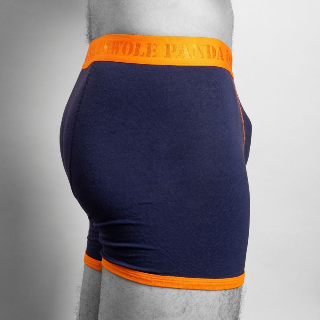 Bamboo Boxers - Navy / Orange Band