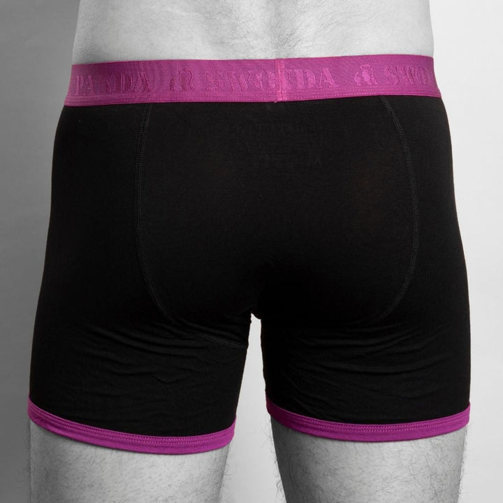 Bamboo Boxers - Navy / Purple Band